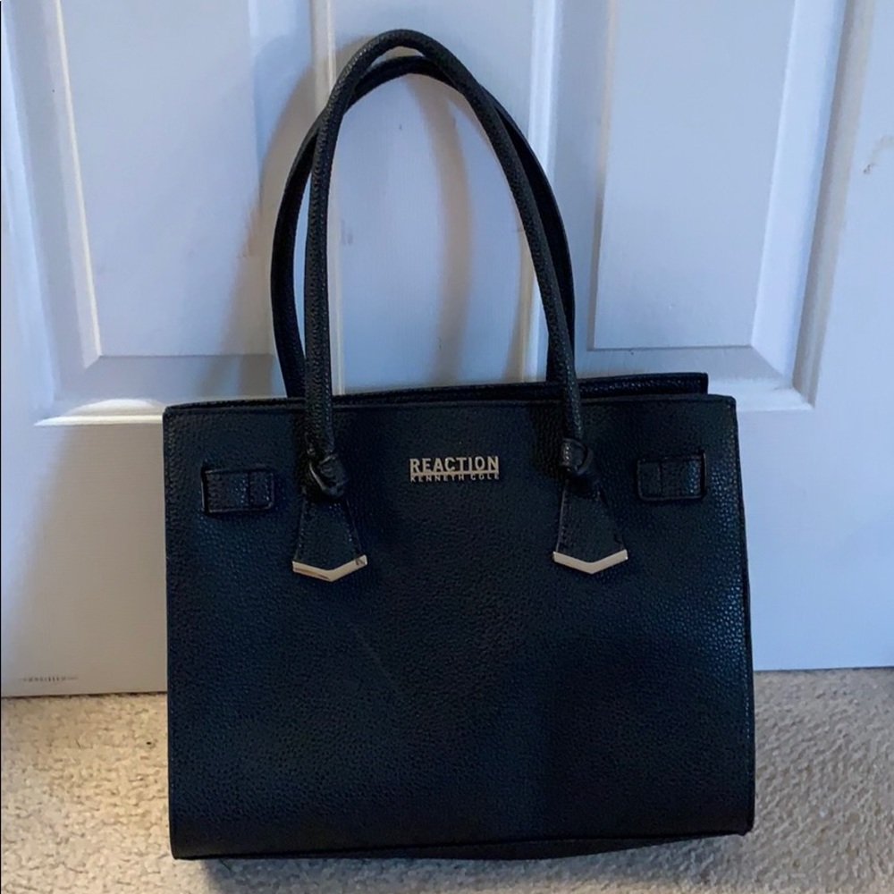 Black and Tan, faux leather Kenneth Cole purse